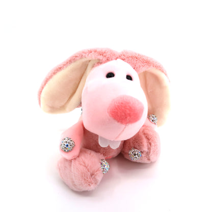 FUNNY BIG TOOTH RABBIT PLUSH KEY CHAIN KC1123-30 (12PC)