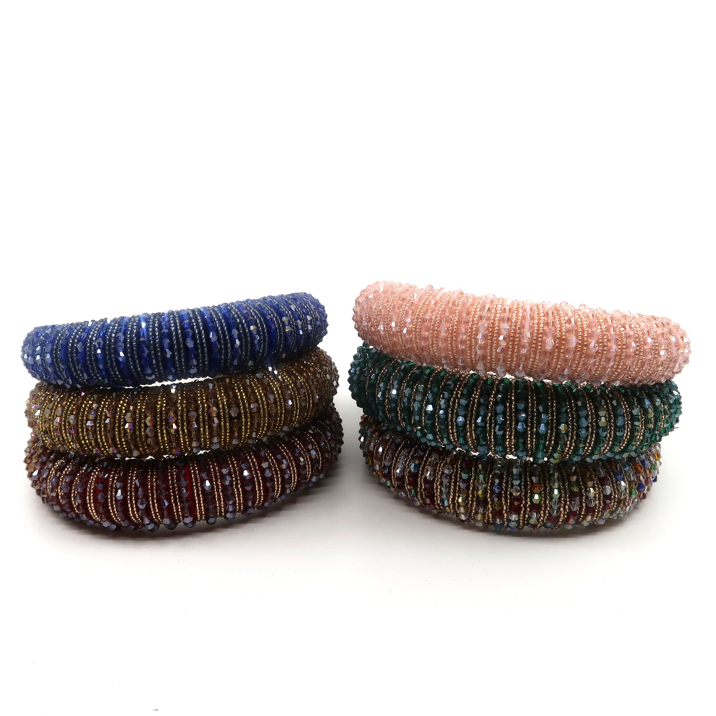 MULTI CRYSTAL BEADED HEADBAND HB1202-3 (12PC)