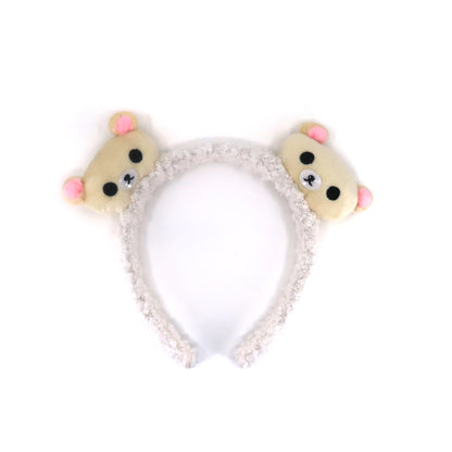 CUTE BEAR CARTOON TERRY TOWEL HEADBAND HB3228-34 (12PC)