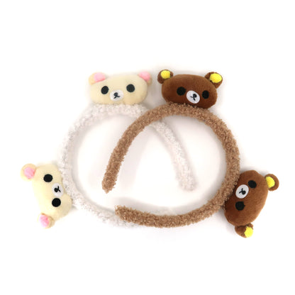 CUTE BEAR CARTOON TERRY TOWEL HEADBAND HB3228-34 (12PC)