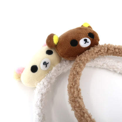 CUTE BEAR CARTOON TERRY TOWEL HEADBAND HB3228-34 (12PC)