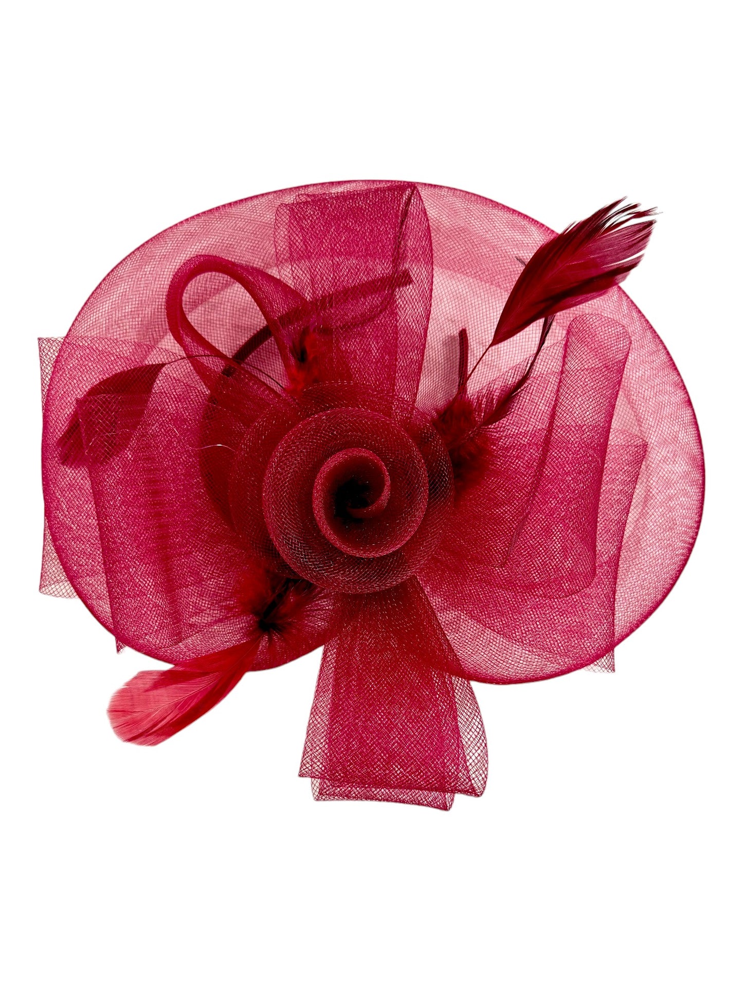 KENTUCKY DERBY & TEA PARTY FLOWER FEATHER HAT FF912 (4PC)