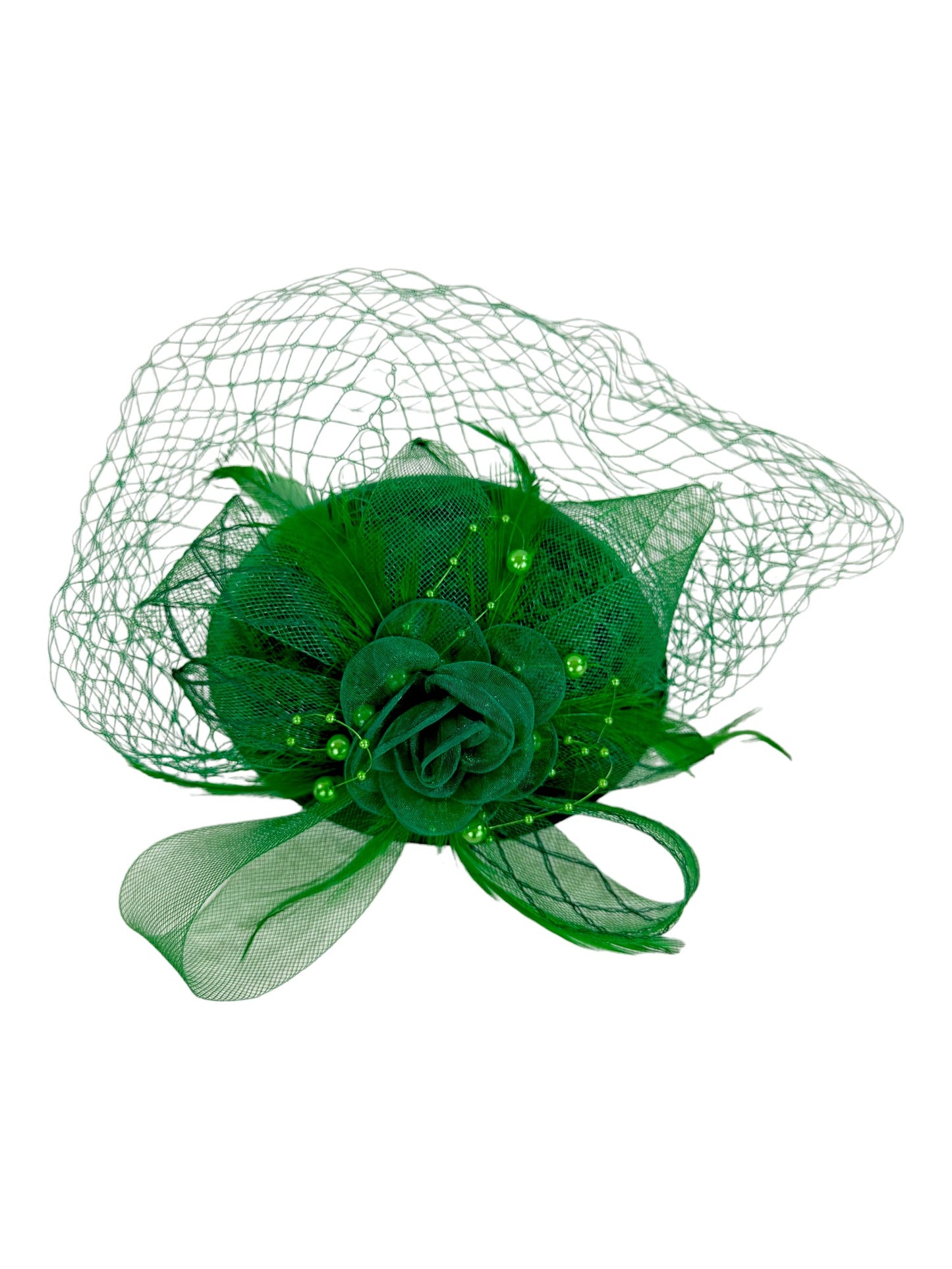 KENTUCKY DERBY & TEA PARTY FLOWER FEATHER HAT FF917 (6PC)