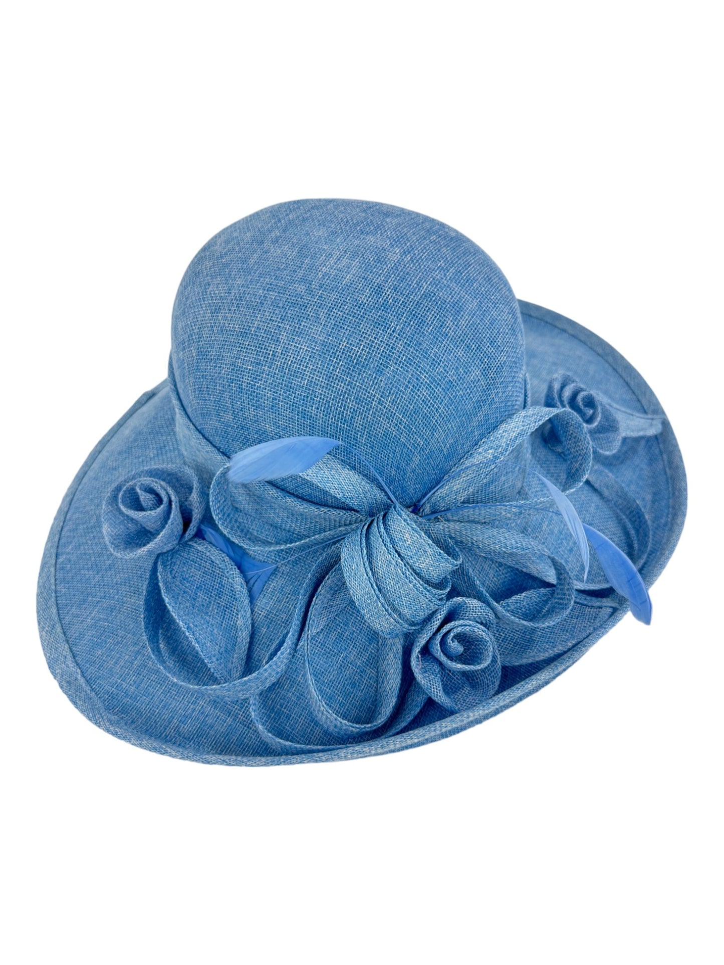 NEW BOW FLOWER SINAMAY KENTUCKY DERBY WEDDING HAT FF923 (4PC)