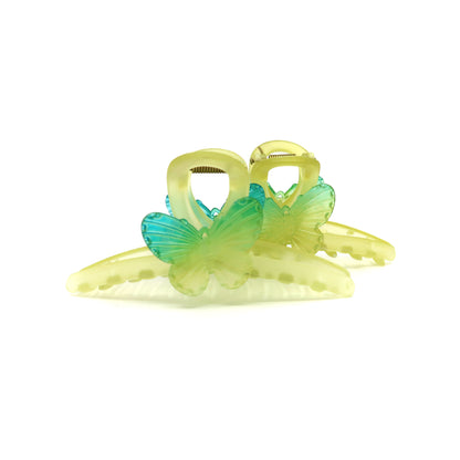 GREEN BUTTERFLY CLAW CLIP JC3315-59 (12PC)