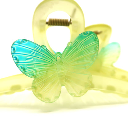 GREEN BUTTERFLY CLAW CLIP JC3315-59 (12PC)