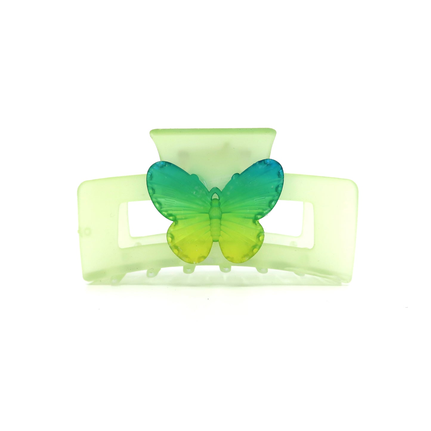 GREEN BUTTERFLY CLAW CLIP JC3315-59 (12PC)