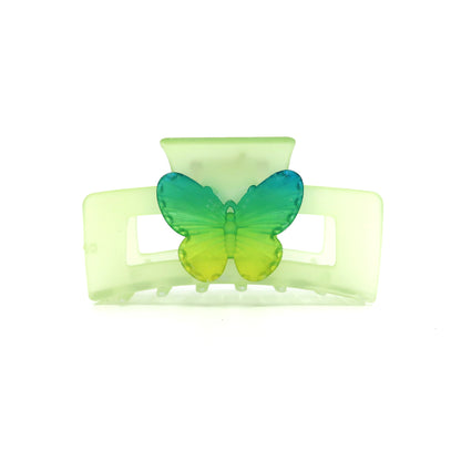 GREEN BUTTERFLY CLAW CLIP JC3315-59 (12PC)