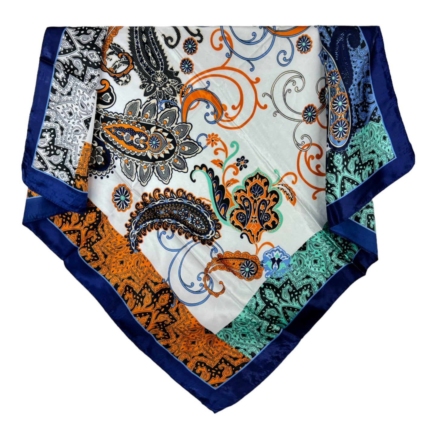 SATIN PAISLEY SCARVES ST4626-6 (12PC)