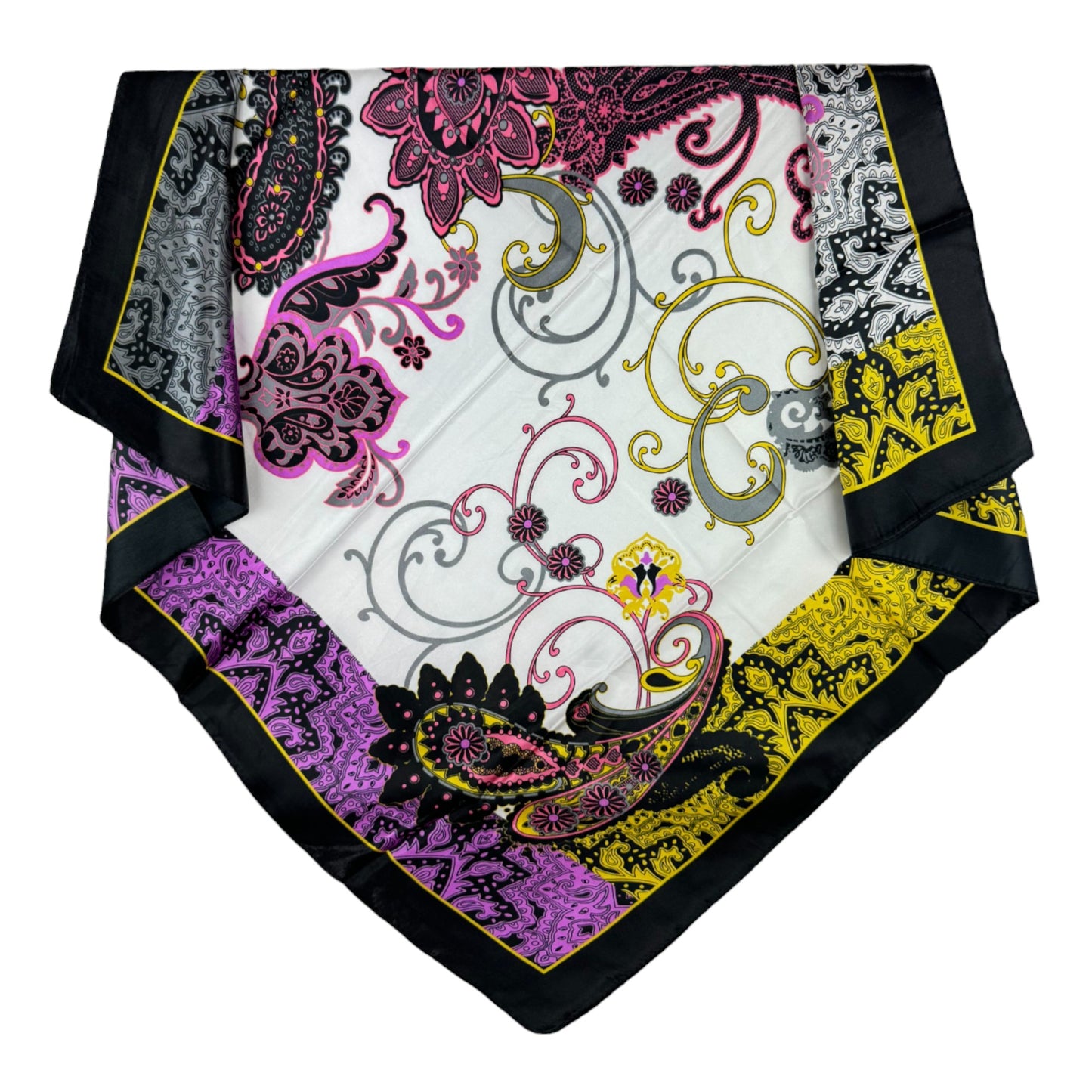 SATIN PAISLEY SCARVES ST4626-6 (12PC)