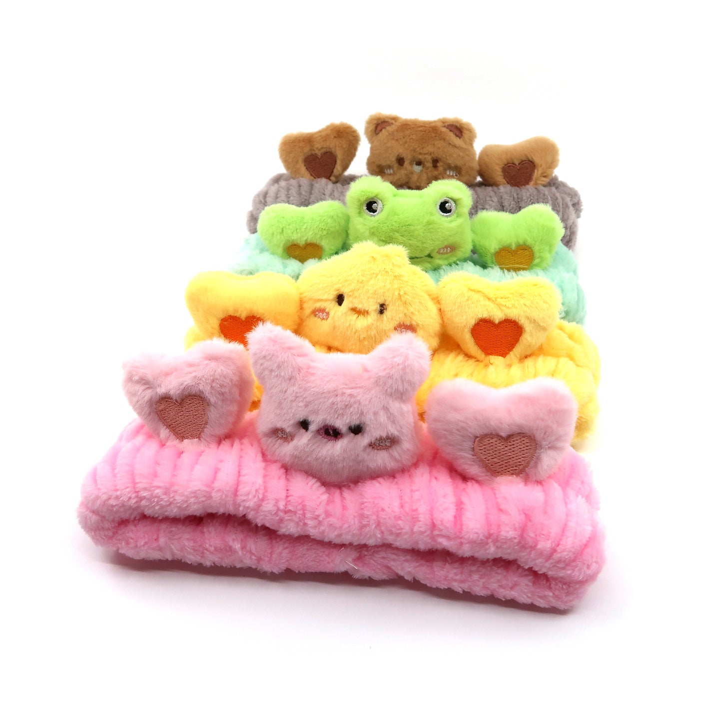 CUTE ANIMAL HEART SPA HEADWRAP HW0315-34 (12PC)