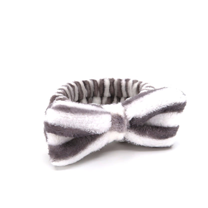 CUTE STRIPE PATTERN RIBBON SPA HEADWRAP HW0315-20 (12PC)