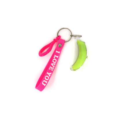 BANANA LED LIGHT KEY CHAIN KC107-1 (12PC)