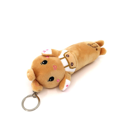 OVERALL RABBIT PLUSH KEY CHAIN TY23202-8 (12PC)