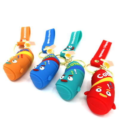 FUNNY CARTOON COLA KEY CHAIN KC1011-16 (12PC)