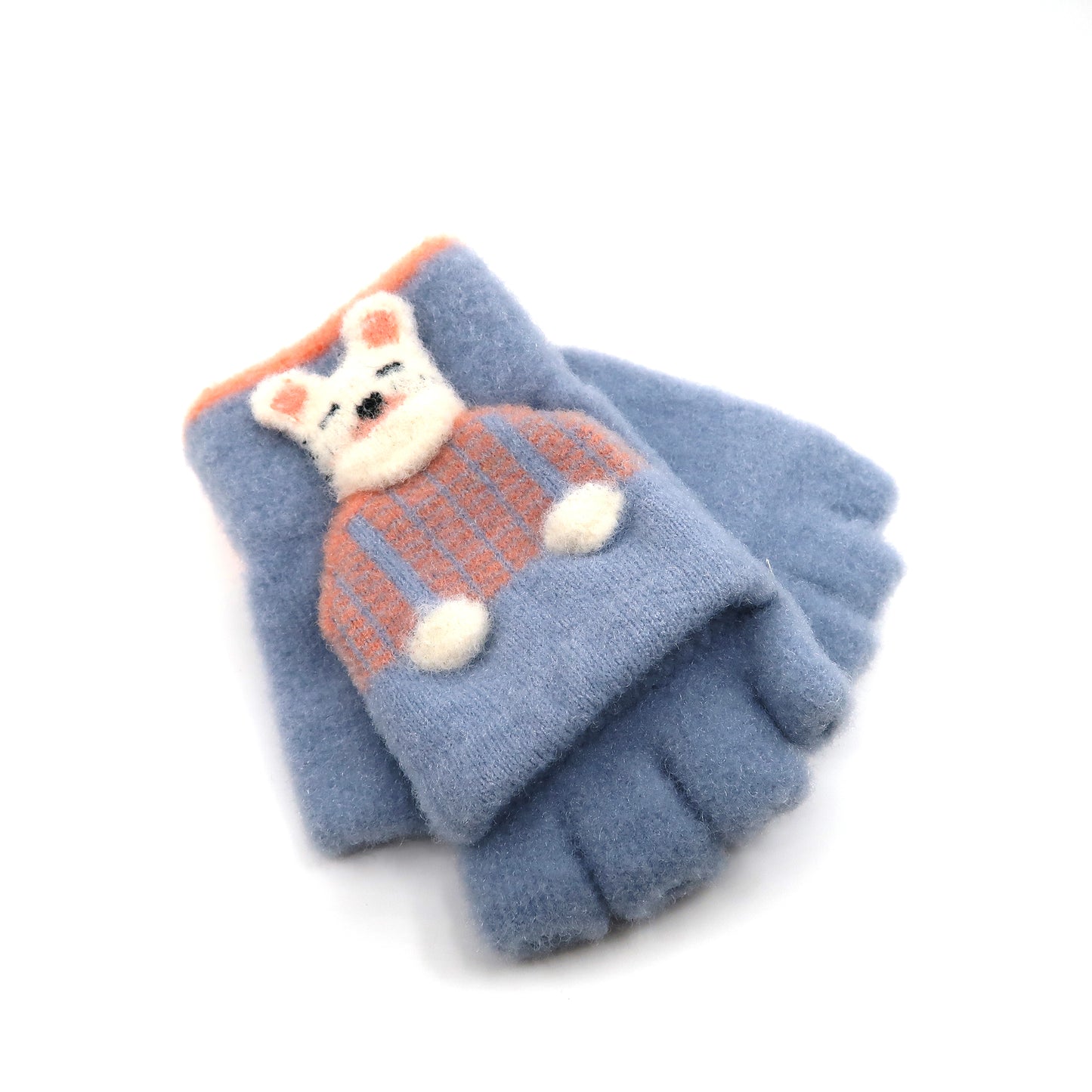 KIDS RABBIT N BEAR KNITTED GLOVE GE103-1 (12PAIR)