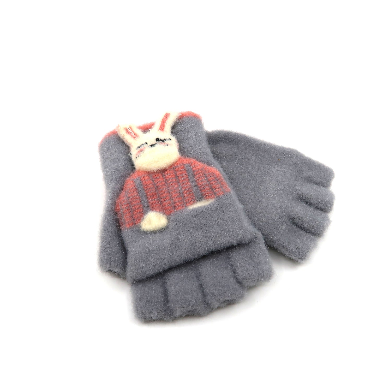 KIDS RABBIT N BEAR KNITTED GLOVE GE103-1 (12PAIR)