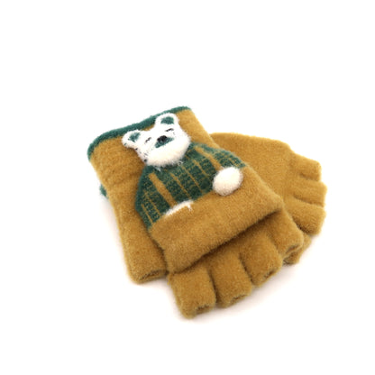 KIDS RABBIT N BEAR KNITTED GLOVE GE103-1 (12PAIR)