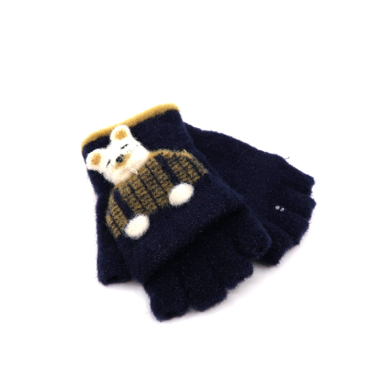 KIDS RABBIT N BEAR KNITTED GLOVE GE103-1 (12PAIR)