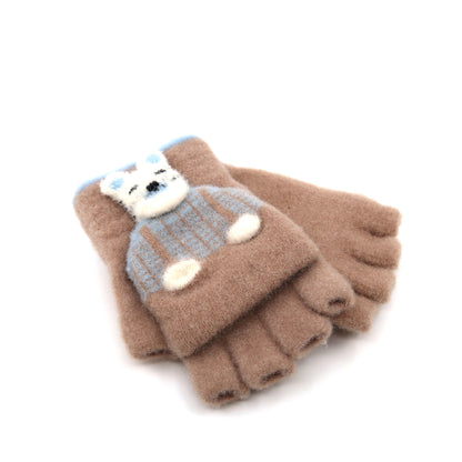 KIDS RABBIT N BEAR KNITTED GLOVE GE103-1 (12PAIR)