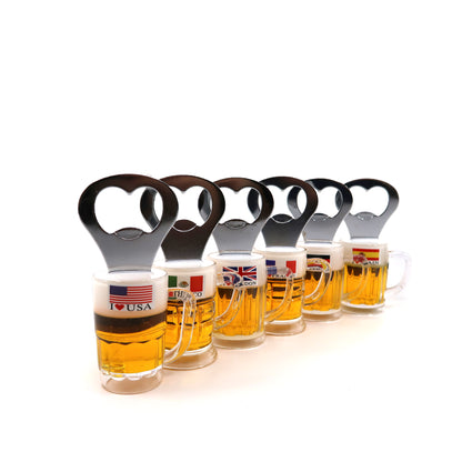 BEER FLAG MINIATURE BOTTLE OPENER 723-2 (12PC)