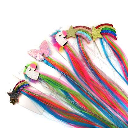 WIG UNICORN HAIR DECORATION 21015-53 (12PC)