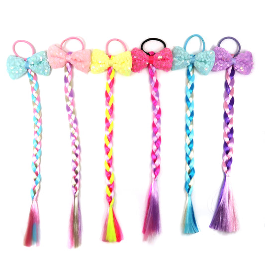 WIG BRAID RIBBON HAIR DECORATION 21015-49 (12PC)