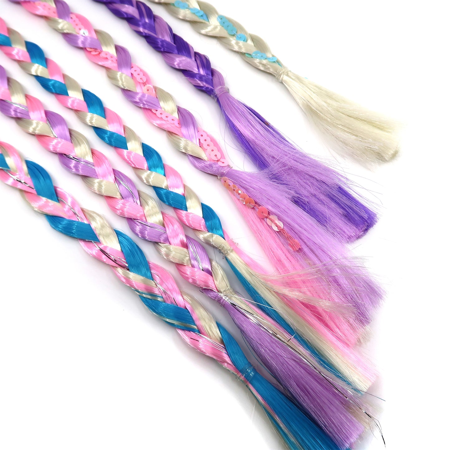 WIG BRAID RIBBON HAIR DECORATION 21015-32 (12PC)