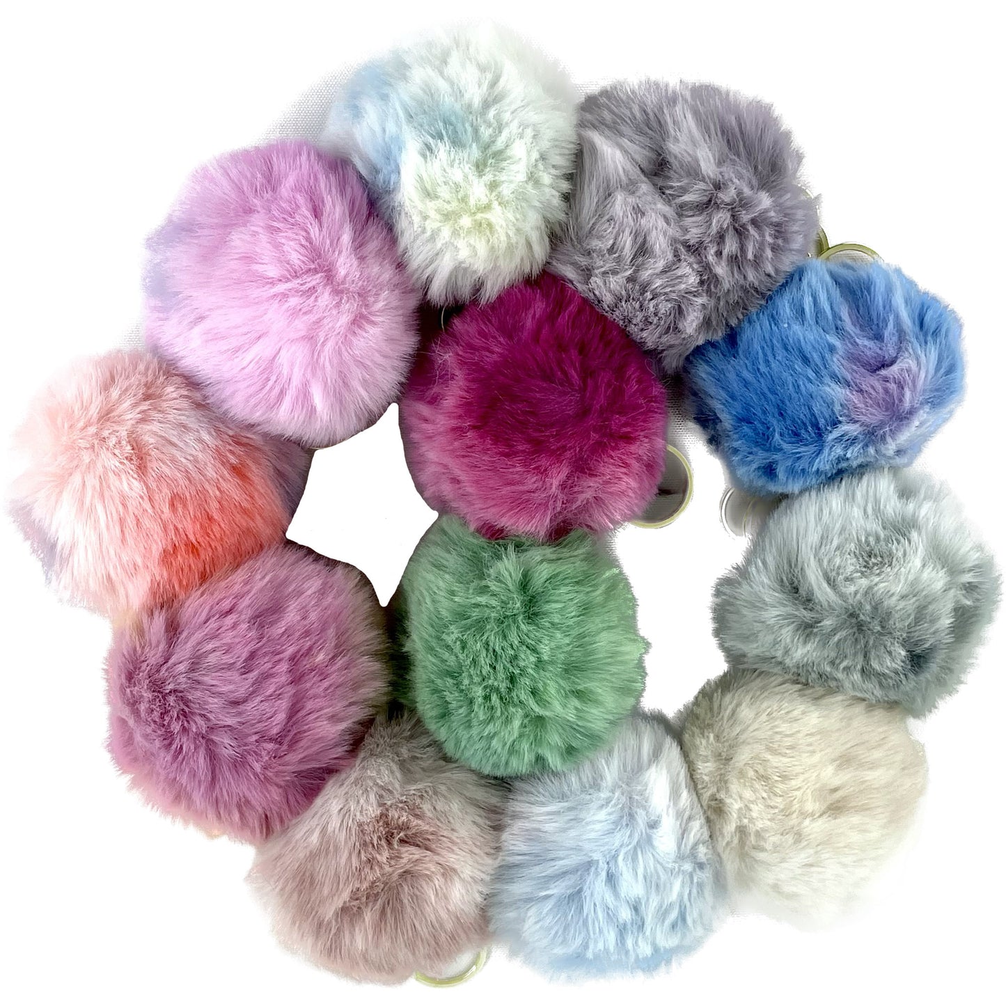 POM POM KEY CHAIN KC0428-1 (12PC)