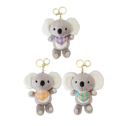 RHINESTONE BANDANA KOALA KEY CHAIN KC2108-39 (12PC)