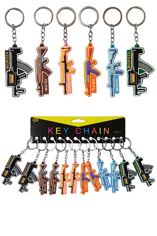 TOY GUN KEY CHAIN KC21104-10 (12PC)