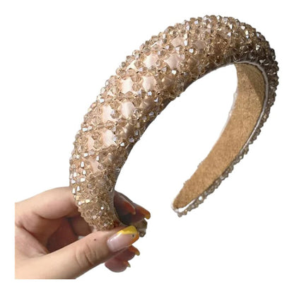 MULTI CRYSTAL DECOR HEADBAND HB1204-1 (12PC)