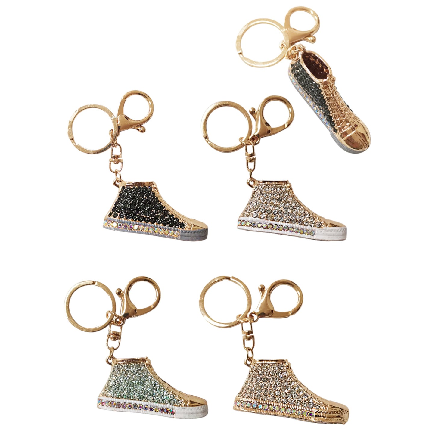 RHINESTONE SNEAKERS KEY CHAIN KC2303-104 (12PC)