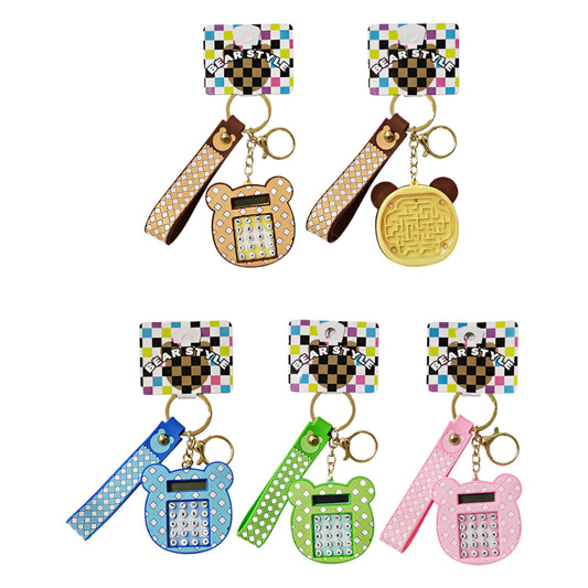 BEAR CALCULATOR & MAZE TOY KEY CHAIN 2830-49 (12PC)