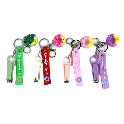 CUTE DONUT NAIL CLIPPER KEY CHAIN KC803-33 (12PC)