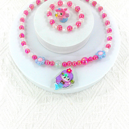 KIDS BEADS CHARM LIGHT UP JEWELRY 3 SET 4315-5 (12PC)