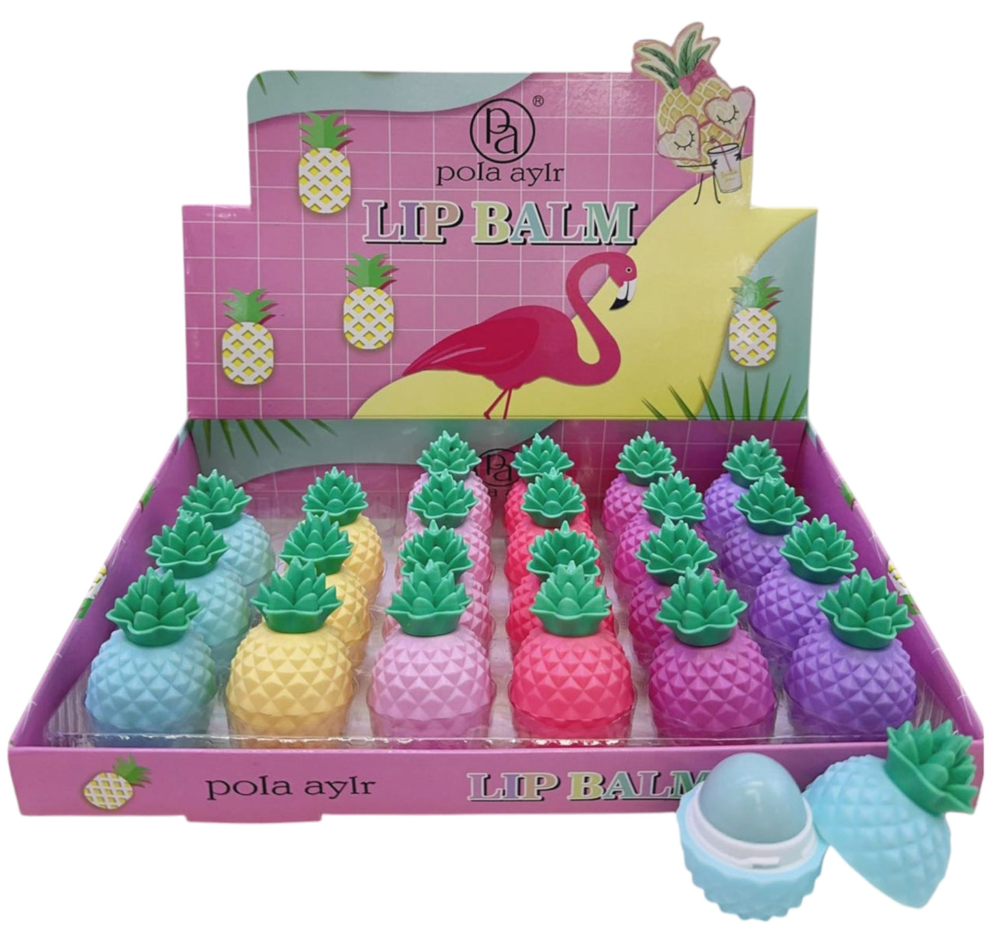 PINEAPPLE LIP BALM LB4319-1 (24PC)