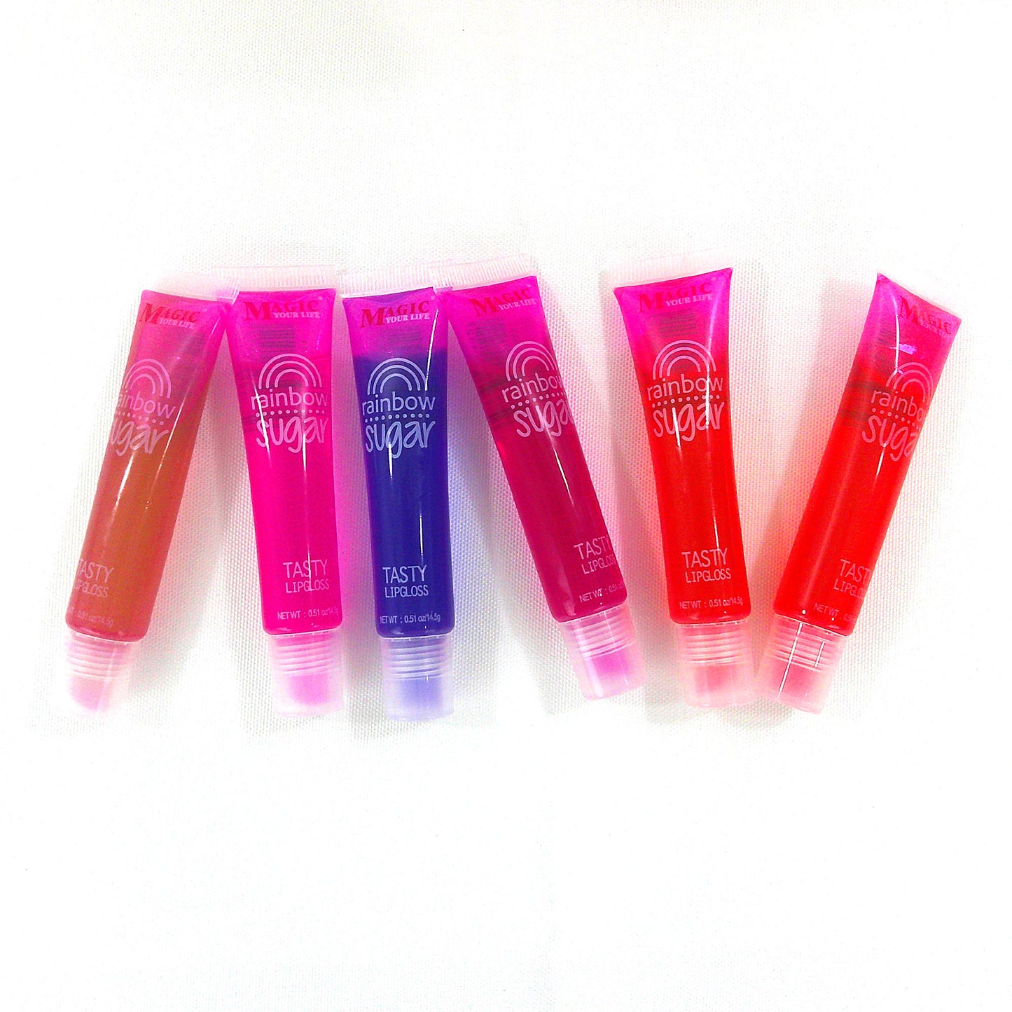 MAGIC YOUR LIFE RAINBOW SUGAR LIP GLOSS 611 (24PC)