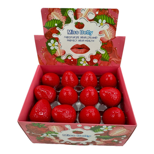 MISS BETTY STRAWBERRY LIP BALM 911 (24PC)