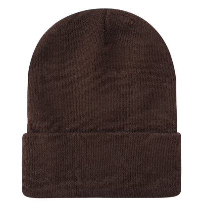 SOLID COLOR PLAIN LONG BEANIE BP100 (12PC)