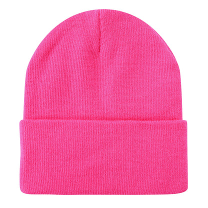 SOLID COLOR PLAIN LONG BEANIE BP100 (12PC)