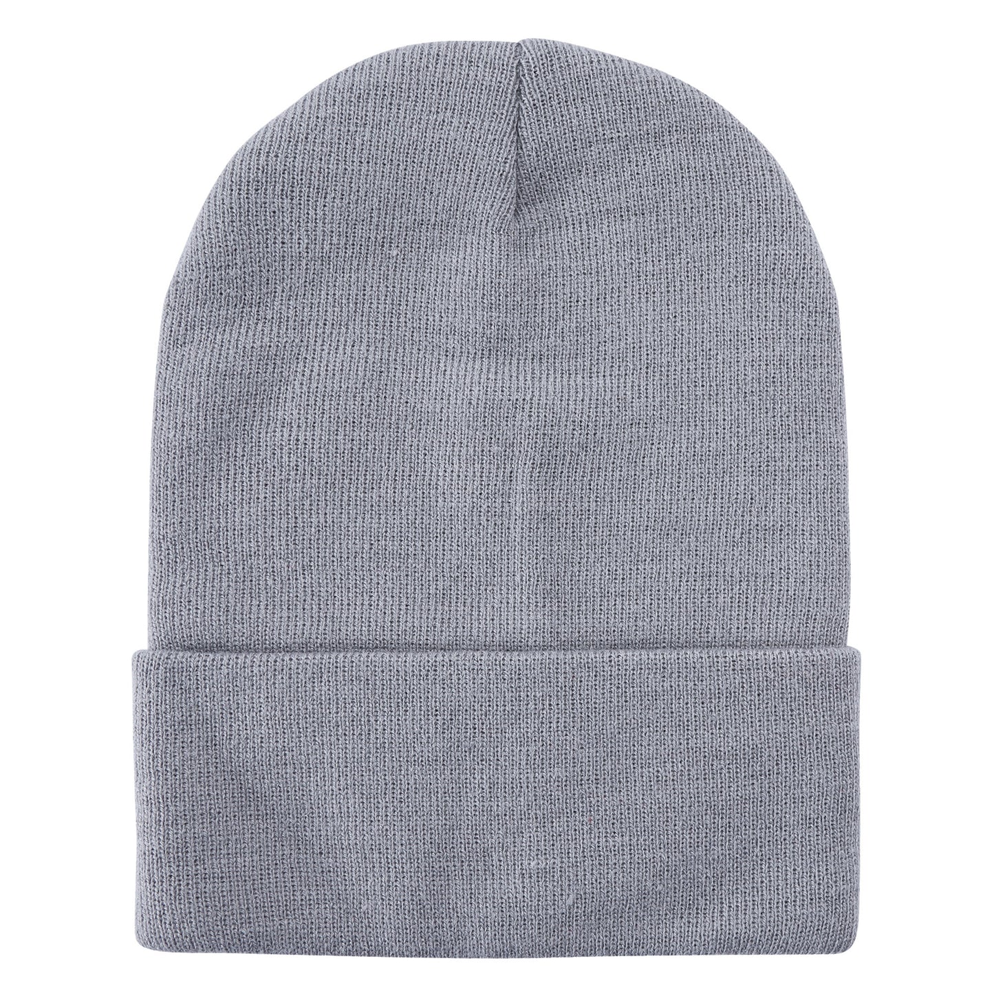 SOLID COLOR PLAIN LONG BEANIE BP100 (12PC)