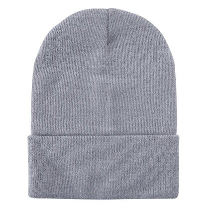 SOLID COLOR PLAIN LONG BEANIE BP100 (12PC)