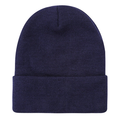 SOLID COLOR PLAIN LONG BEANIE BP100 (12PC)