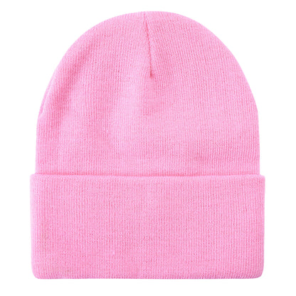 SOLID COLOR PLAIN LONG BEANIE BP100 (12PC)