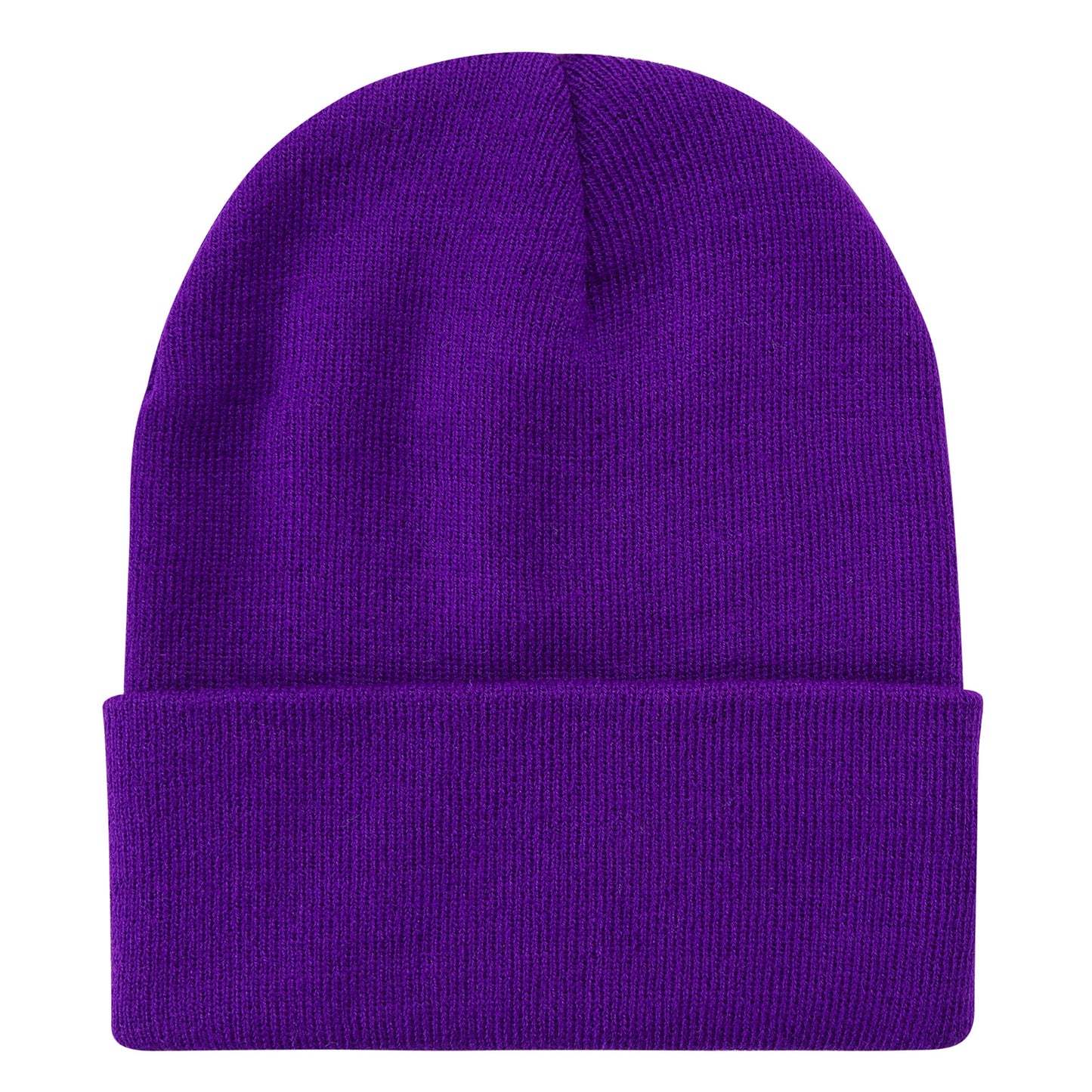 SOLID COLOR PLAIN LONG BEANIE BP100 (12PC)