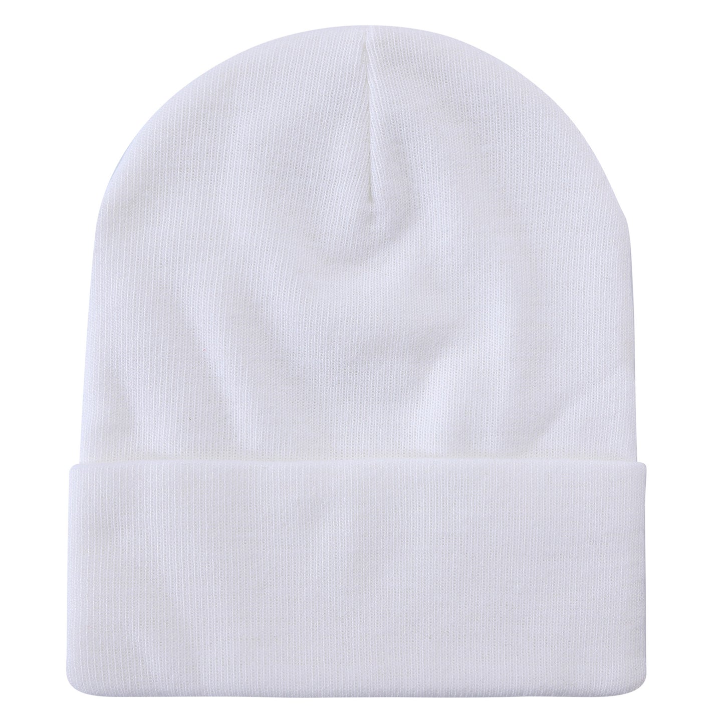 SOLID COLOR PLAIN LONG BEANIE BP100 (12PC)