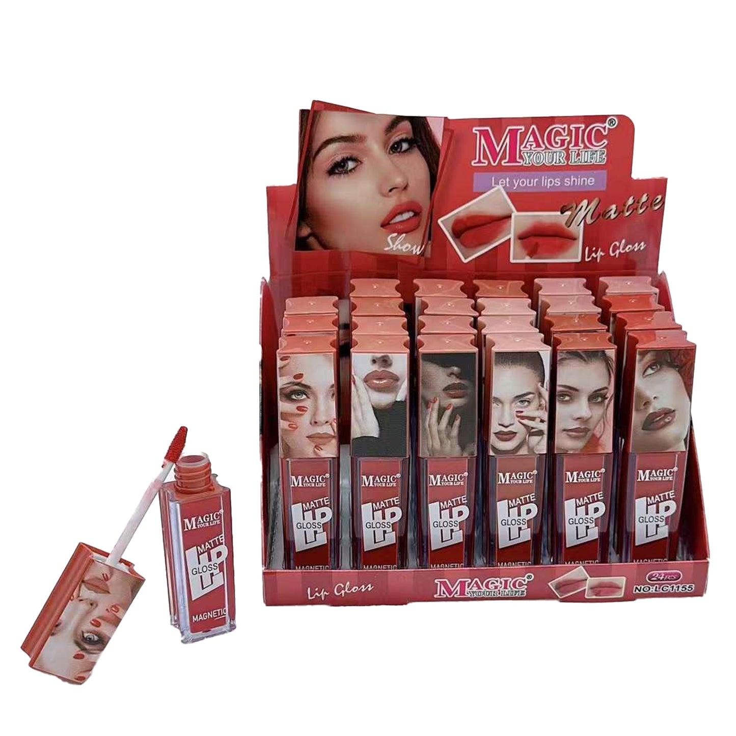 MAGIC YOUR LIFE MATTE LIP GLOSS LC1155 (24PC)