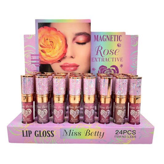 MISS BETTY ROSE EXTRACTIVE LIP GLOSS LC3305 (24PC)