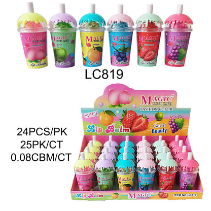 MAGIC YOUR LIFE FRUIT SMOOTHIE LIP BALM LC819 (24PC)